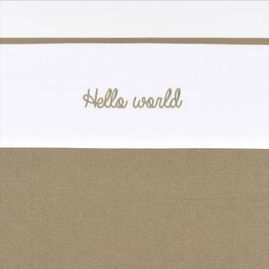Meyco Hello World Babylaken - 75 x 100 cm - Taupe
