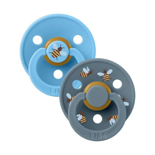BiBs Studio Colour Fopspeen - Rond - 2 Stuks