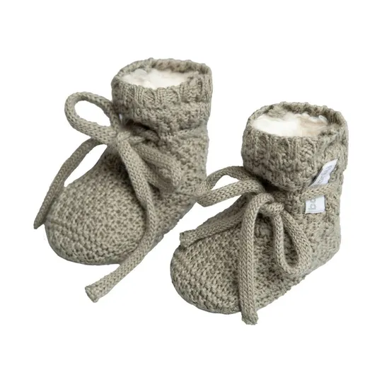 Baby's Only Willow Teddy Hausschuhe - Urban Green - 0-3 Monate