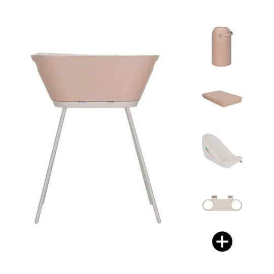 We-Too Badewannenset 7-teilig – Soft Pink