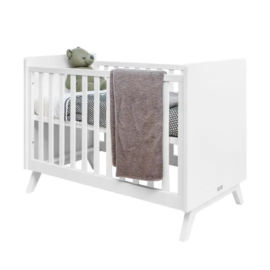 Bopita Anne Babyzimmer Weiß | Bett 60x120 cm + Kommode