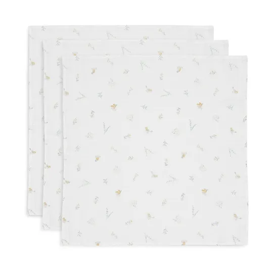 Jollein Lovely Birds Small Multituch - 3 Pack - 70 x 70 cm - Hydrophil
