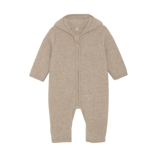  HUTTEliHUT - Strampler - Wool Fleece - Camel Melange - Gr. 56