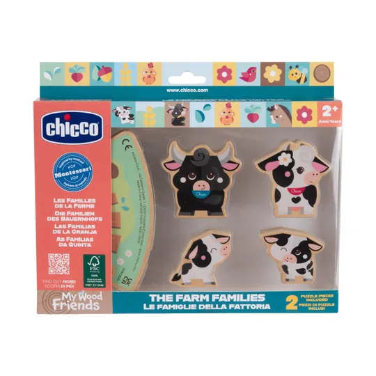 Chicco My Wood Friends Bauernhof-Freunde - Kühe