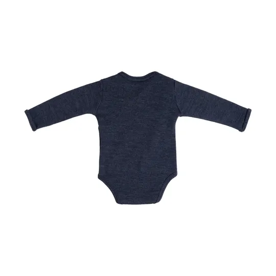 Baby's Only Meadow Babybody Langarm - Merino Fine - Größe 62 - Jeans
