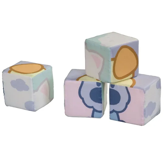 Rubotoys Woezel und Pip Blockpuzzle Stoff