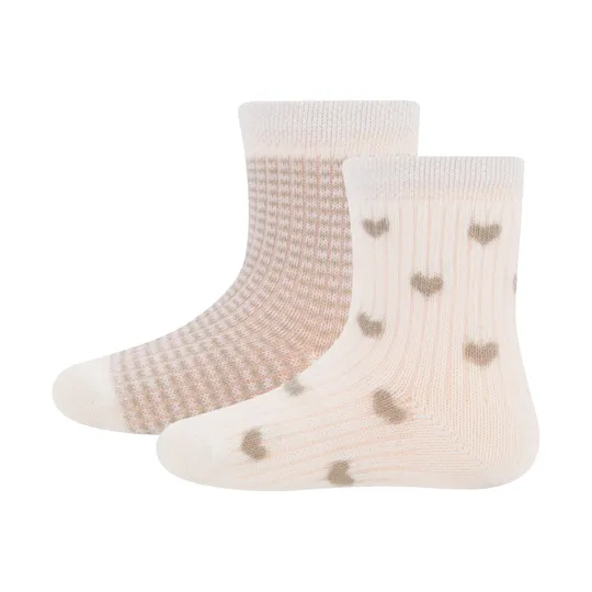 Ewers Herzen Babysocken - 2-Pack - Größe 17/18