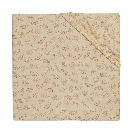 Jollein Meadow Spannbettlaken Rosewood 60 x 120 cm