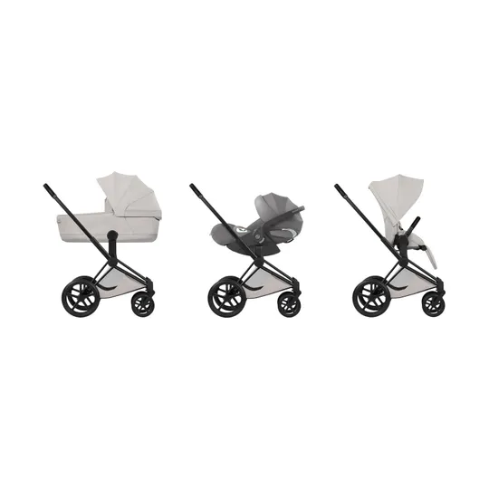 Cybex Priam 5 Style Kinderwagen Bundle – Matt Black/City Grey
