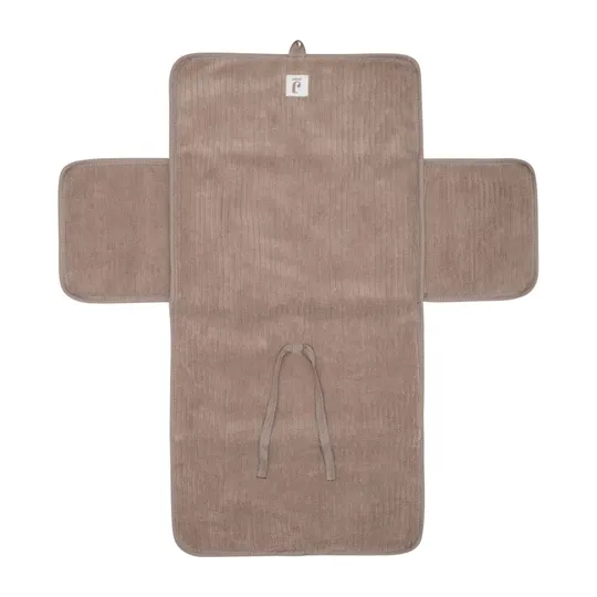 Jollein Wickelunterlage - mit Aufbewahrungsfach - Milky Coffee - Cloudy Rib