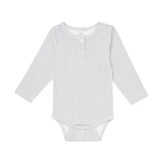 Cam Cam Copenhagen Langarm Babybody  William - 62 cm - Classic Stripes Blue