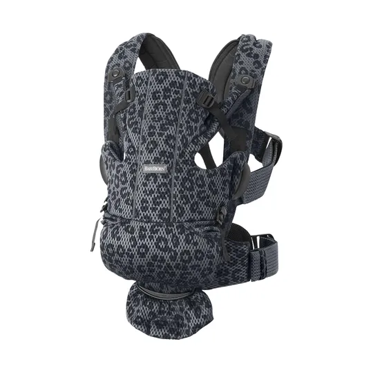 BabyBjörn Move 3D Mesh Babytrage Anthrazit - Leopard