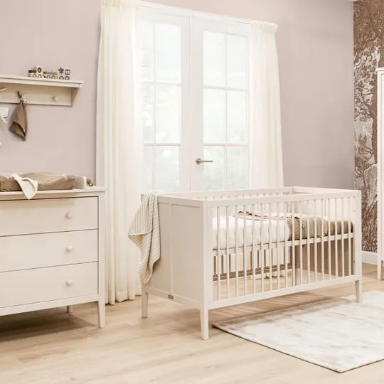 Bopita Vieve Babyzimmer Dune | Bett 70x140 cm + Kommode + Schrank 2-Türig