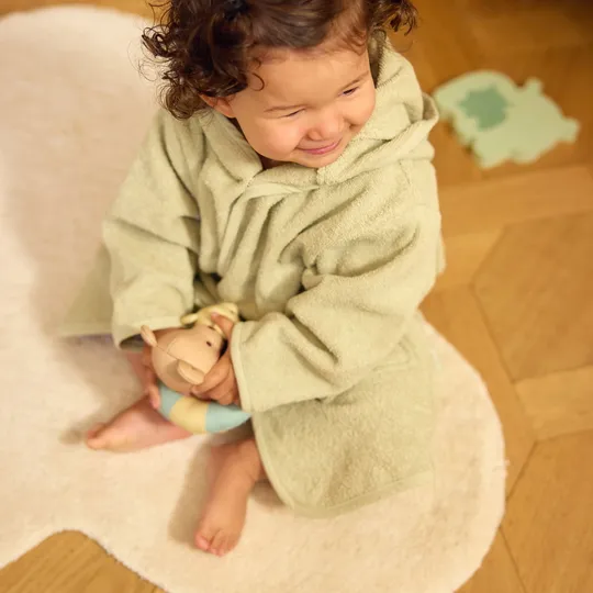 Jollein Bademantel - 1-2 Jahre - Soft Matcha