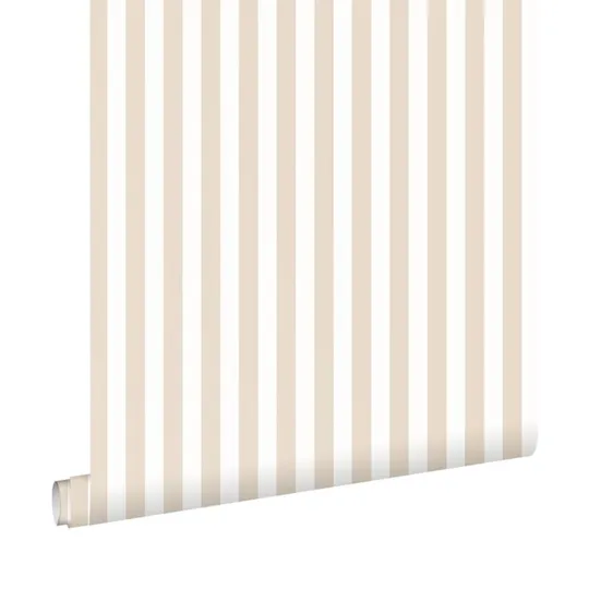 Esta Home Pom Pom Pie Tapete – Streifen – Beige/Weiß – 53 cm