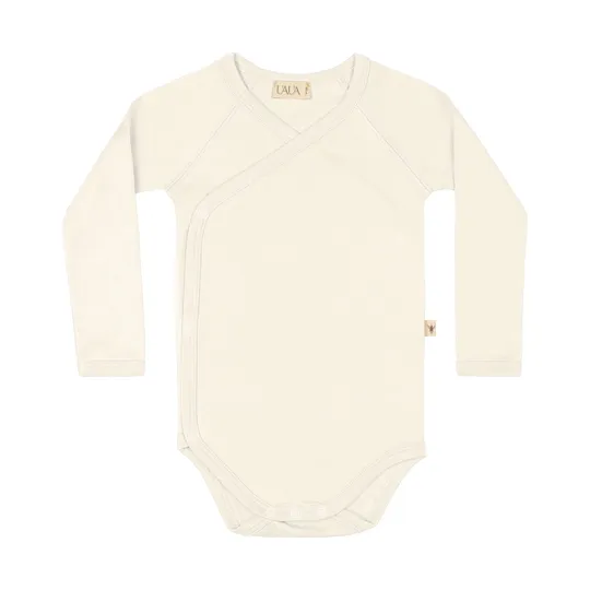 UAUA Babybody Langarm Crema 0-1 Monat