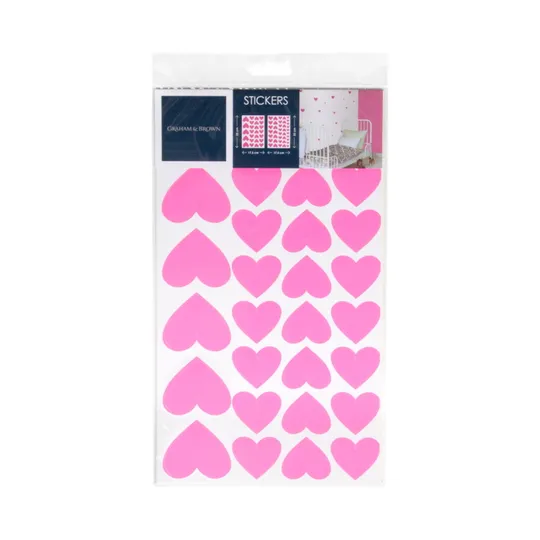 Graham & Brown Herzen Wandsticker Rosa 4 Blatt