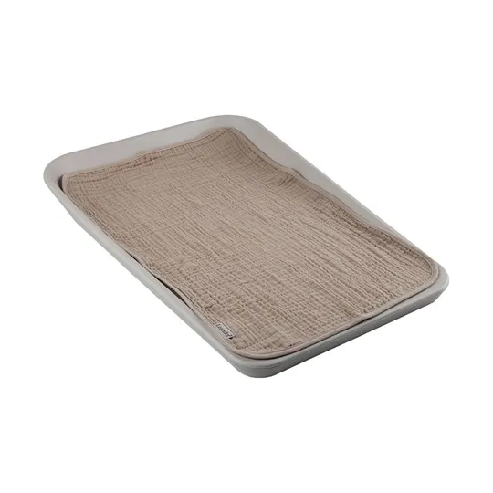 Leander Hydrophile Tücher Organic Muslin - 2 Stück - Cappuccino / Mocca