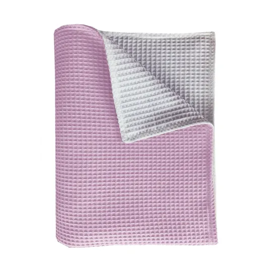 Bink Bedding Pique Bettdecke Rosa / Weiß 100 x 150 cm
