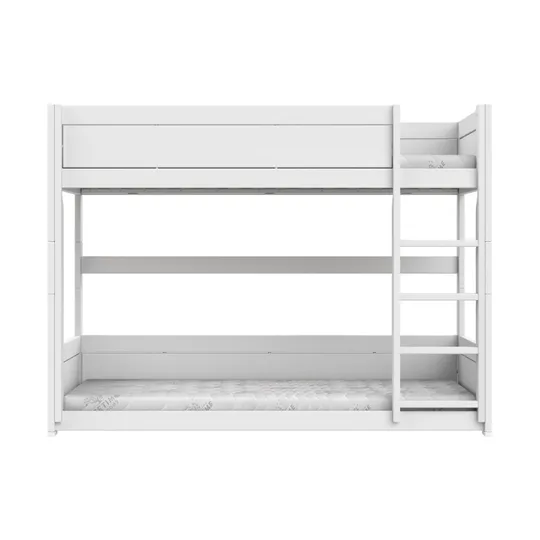 LIFETIME Niedriges Etagenbett – Weiß 