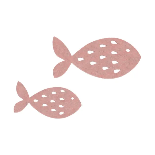 KidsDepot Fisch Freddy Set von 2 - Wanddekoration - Blush
