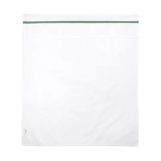 Meyco Babylaken Weiß mit Paspel Forest Green 75 x 100 cm