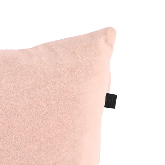 Overseas Velours Button Kissen - Rose Dust