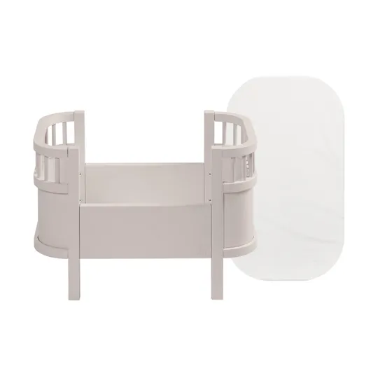 Sebra Puppenbett + Matratze – Birch & Rose