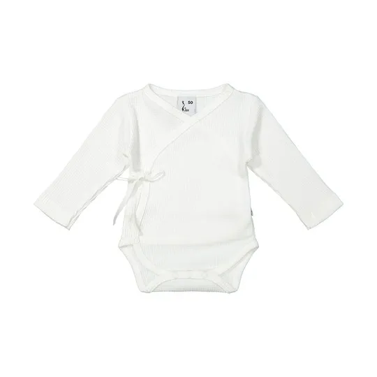Klein Baby Wickelbody - Lange Ärmel - Größe 62 - Off White
