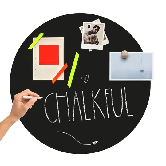 Groovy Magnets Rund Kreidetafel Magnetaufkleber – Ø60 cm