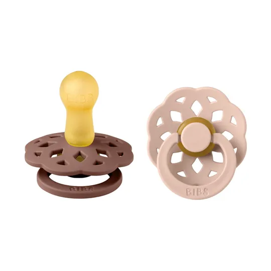 BiBs Boheme Schnuller Woodchuck / Blush 6-18 Monate 2 Stück