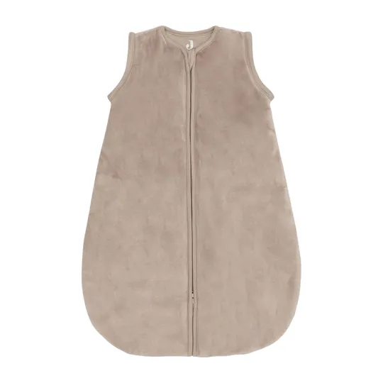 Jollein Baby Schlafsack mit Abnehmbaren Ärmeln Samt - Milky Coffee - 60 cm