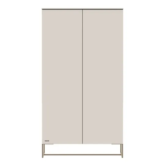 Kidsmill Intense II Babyzimmer Oatmeal / Patinated Brass | Babybett 60 x 120 cm + Kommode + Schrank 2-türig