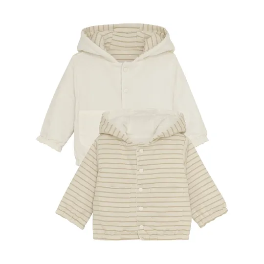 Noppies Neddie Jacke - Stripe - Größe 74 - Offwhite