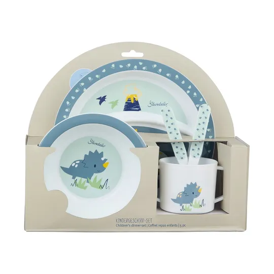 Sterntaler Kindergeschirr-Set – Rexi Dino – 5-teilig