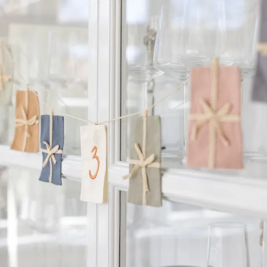 Sebra Birthday Bunting, Gifts,  Numbers, Organic Cotton