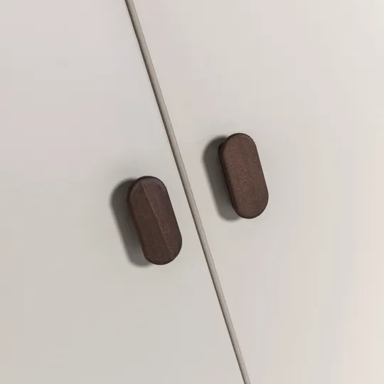 Europe Baby Olivia Kleiderschrank - 2-Türen - Oatmeal - Bold