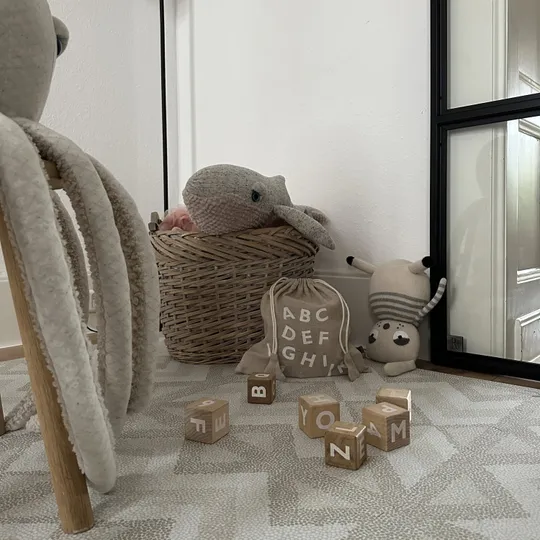 Eeveve Spielmatte - Kilim - Feather Gray