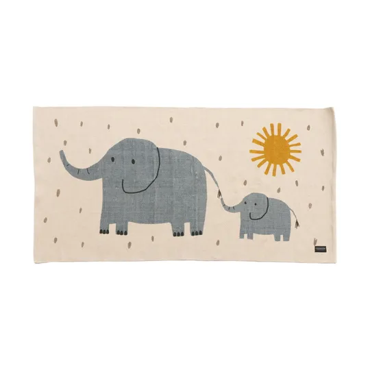 Roommate Elephant Teppich Yellow / Off White