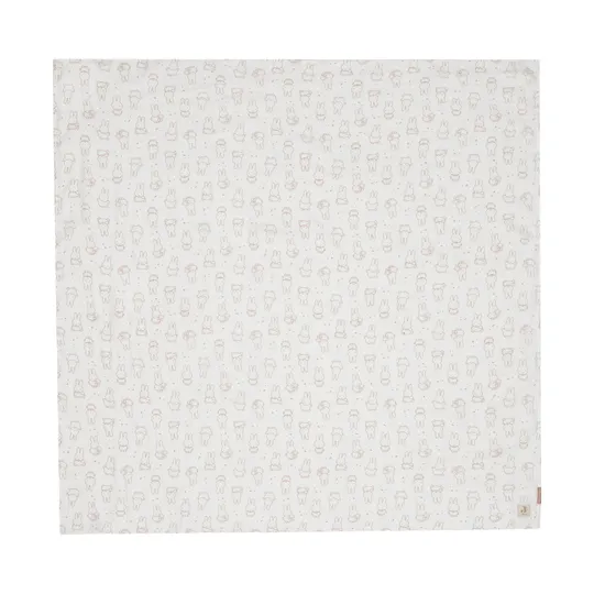 Jollein Miffy Moments Hydrophiles Tuch – 2 Stück – 115 x 115 cm – Light Terra