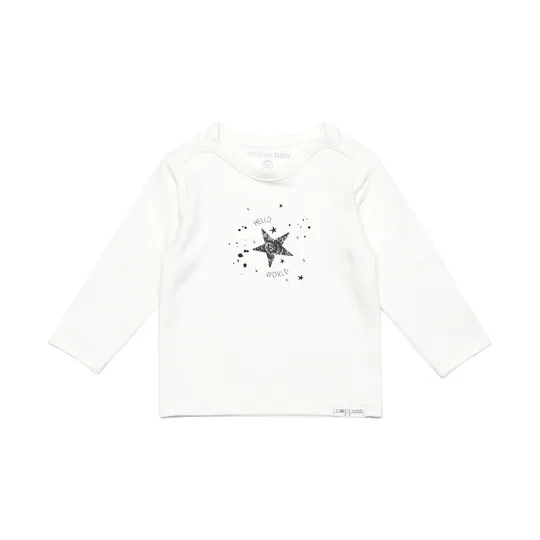 Noppies Lux Shirt lange Ärmel Snow White Gr. 74