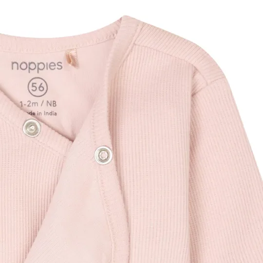 Noppies Narellan Babybody Langarm – Rose Smoke – Gr. 56