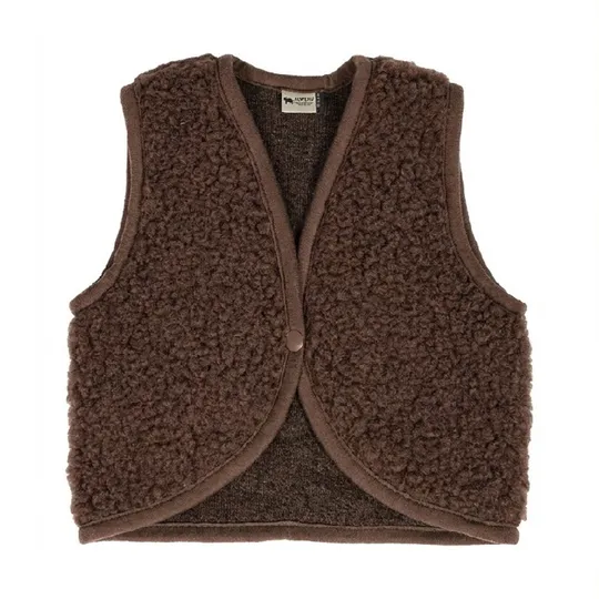 Alwero Lulu Baby Weste - Gr. 68-74 - Choco Martini Light