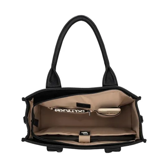 Charm London Laptoptasche / Wickeltasche – Bond – Schwarz
