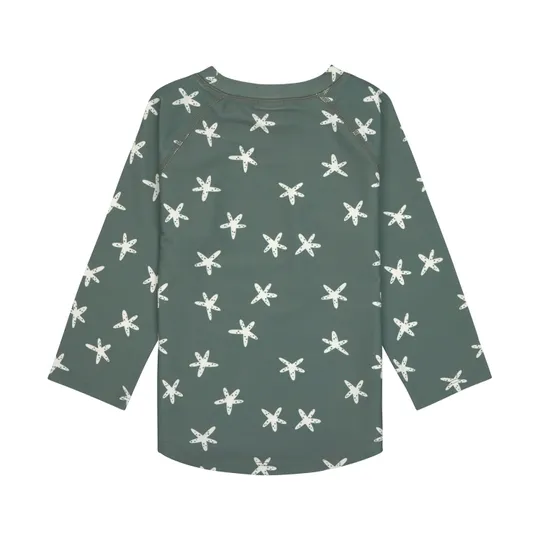 Lässig UV-Shirt Langarm - Starfish Deep Olive - Größe 74/80