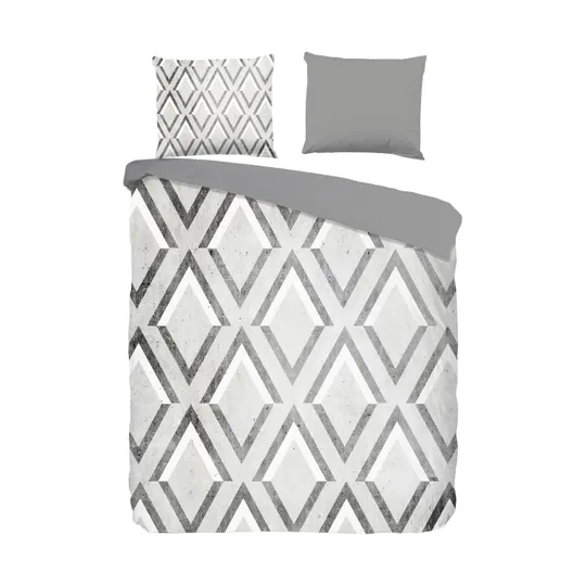 Muller Textiel Alice Bettbezug - Grey - 140 x 220 cm