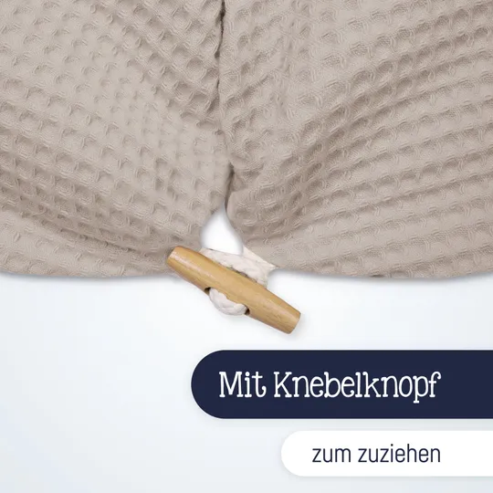 Julius Zöllner Stillkissen - Waffelpiqué - Nougat - 190 cm