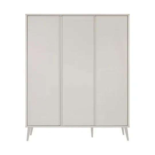 Europe Baby Sterre Kleiderschrank 3-Türig - Oatmeal / Schwarz