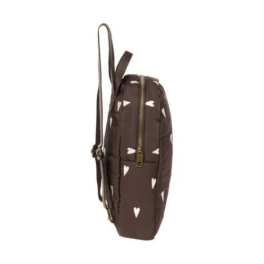 Studio Noos Mini Rucksack - Puffy - Brown Hearts
