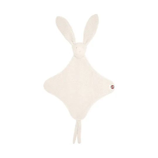 Lodger Schnullertuch - Bunny Teddy Fleece - Cloud Dancer